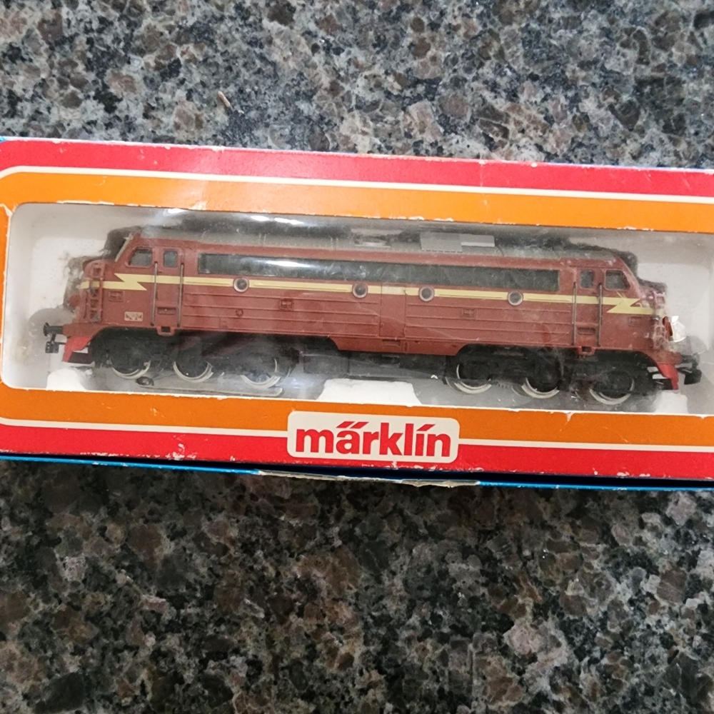 Märklin Model Train in Red and Black